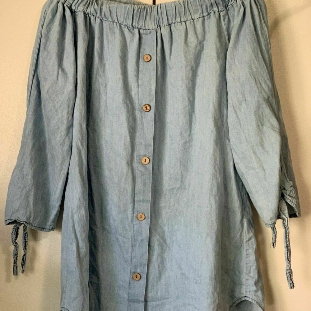 Women’s Made In Italy Blue Blouse